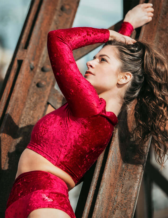 Stretchy Crop Tops for Pole Dancing, Aerial Hoop and Yoga